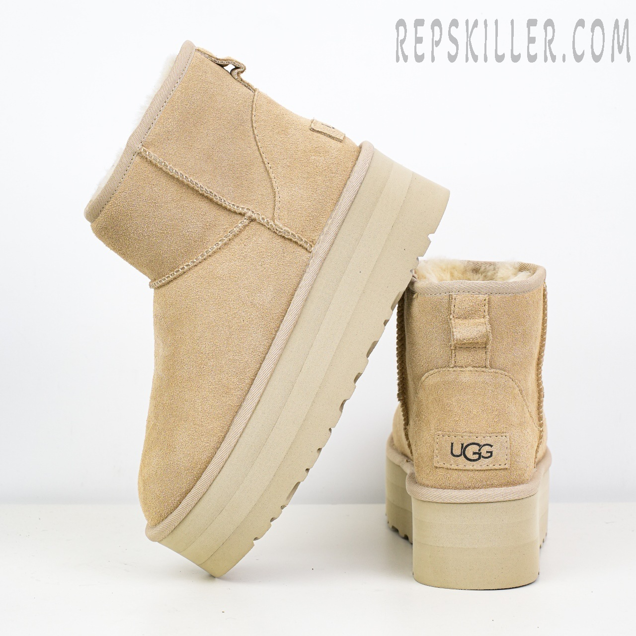 Wmns Classic Mini Platform Boot Mustard Seed