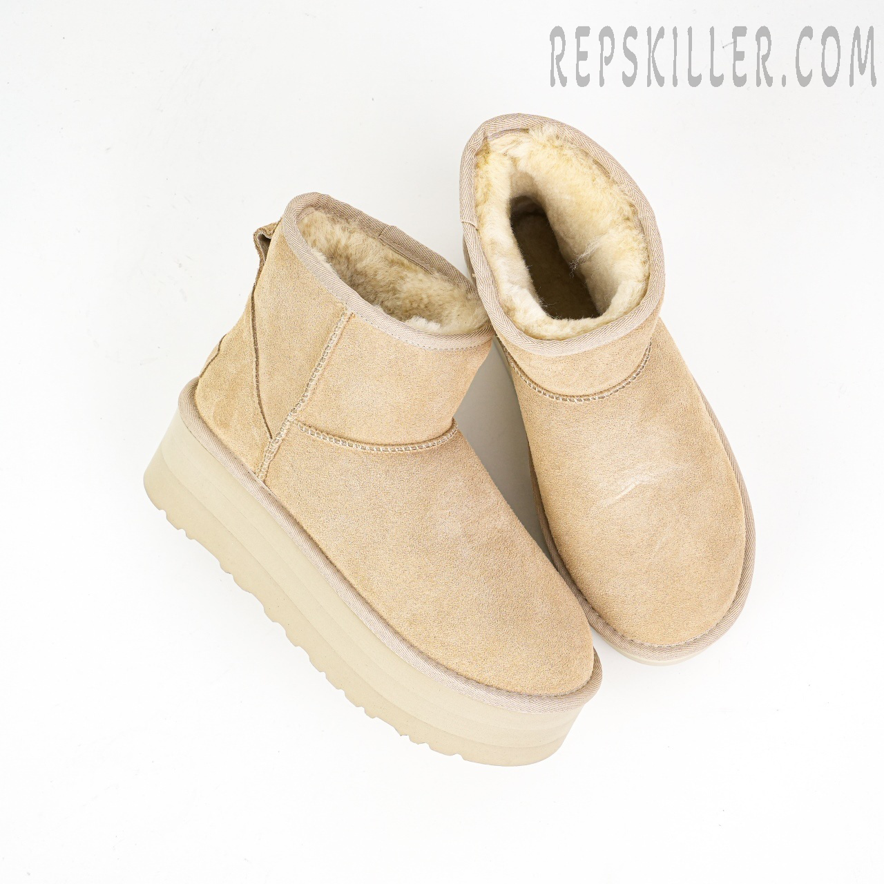 Wmns Classic Mini Platform Boot Mustard Seed