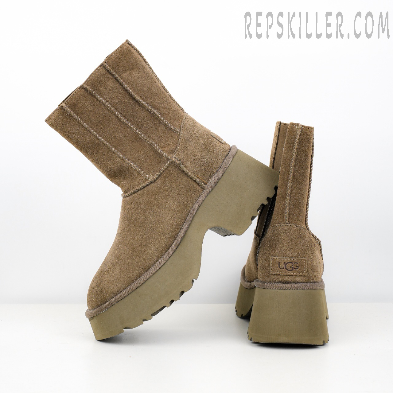 Wmns Classic Twin Seam New Heights Boot Brown
