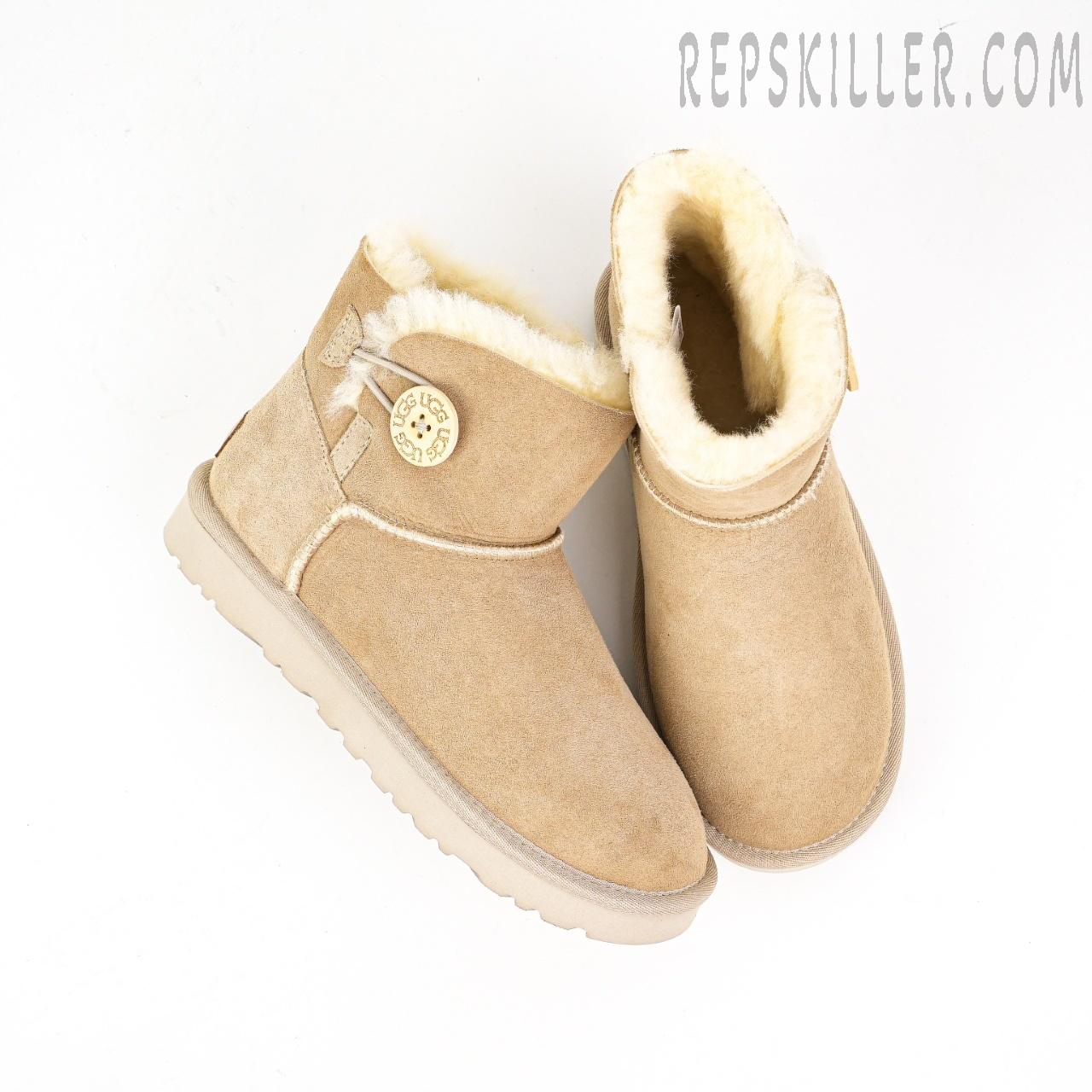 Wmns Mini Bailey Button Ii Boot Sand Beige