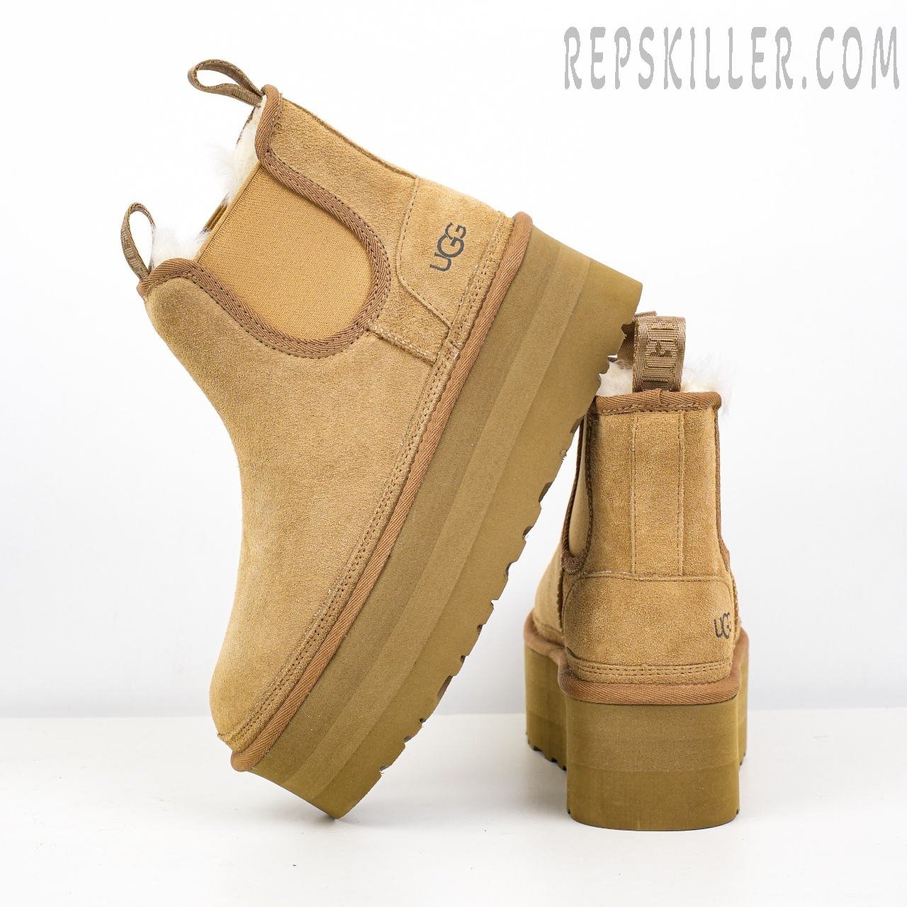 Wmns Neumel Platform Chelsea Boot Chestnut