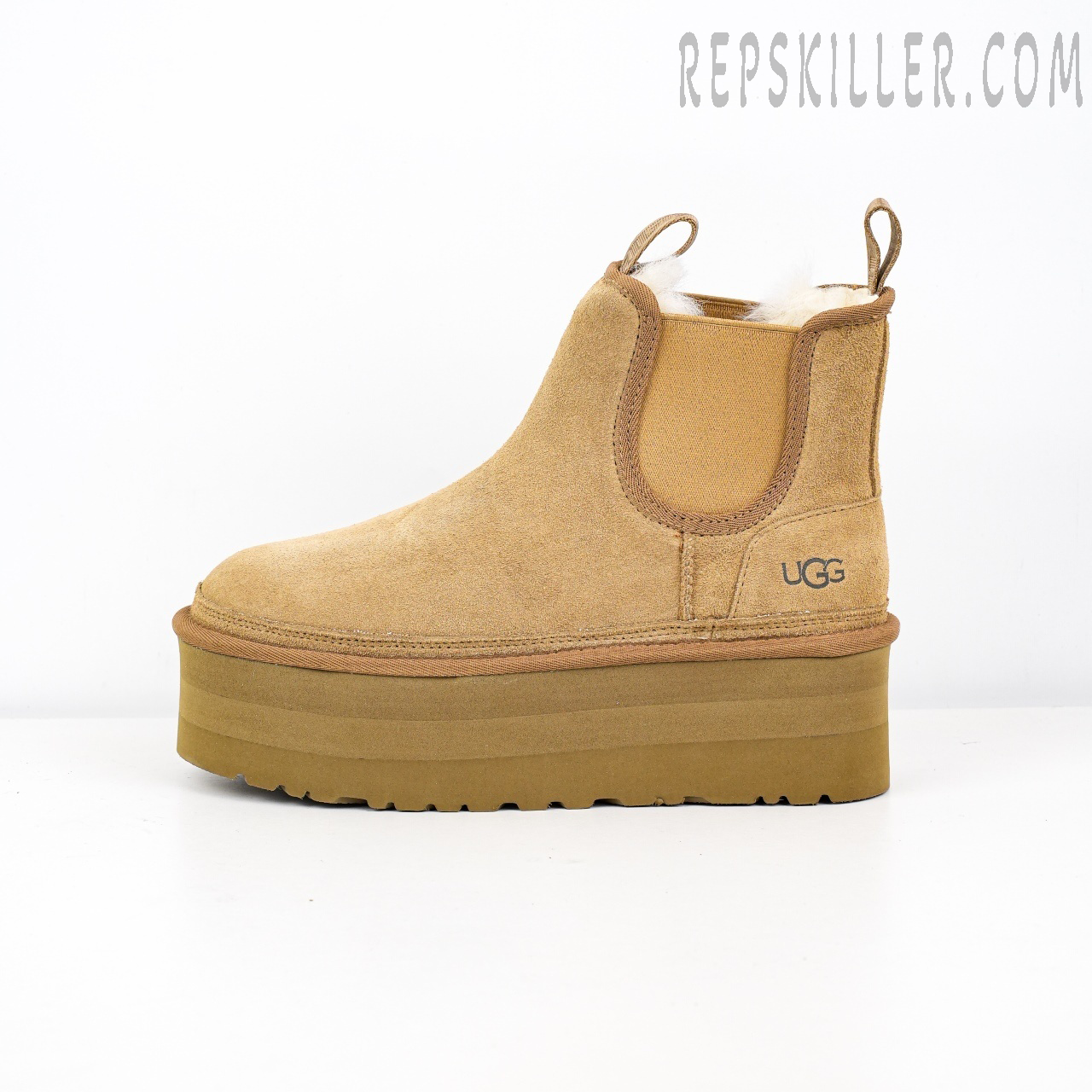 Wmns Neumel Platform Chelsea Boot Chestnut