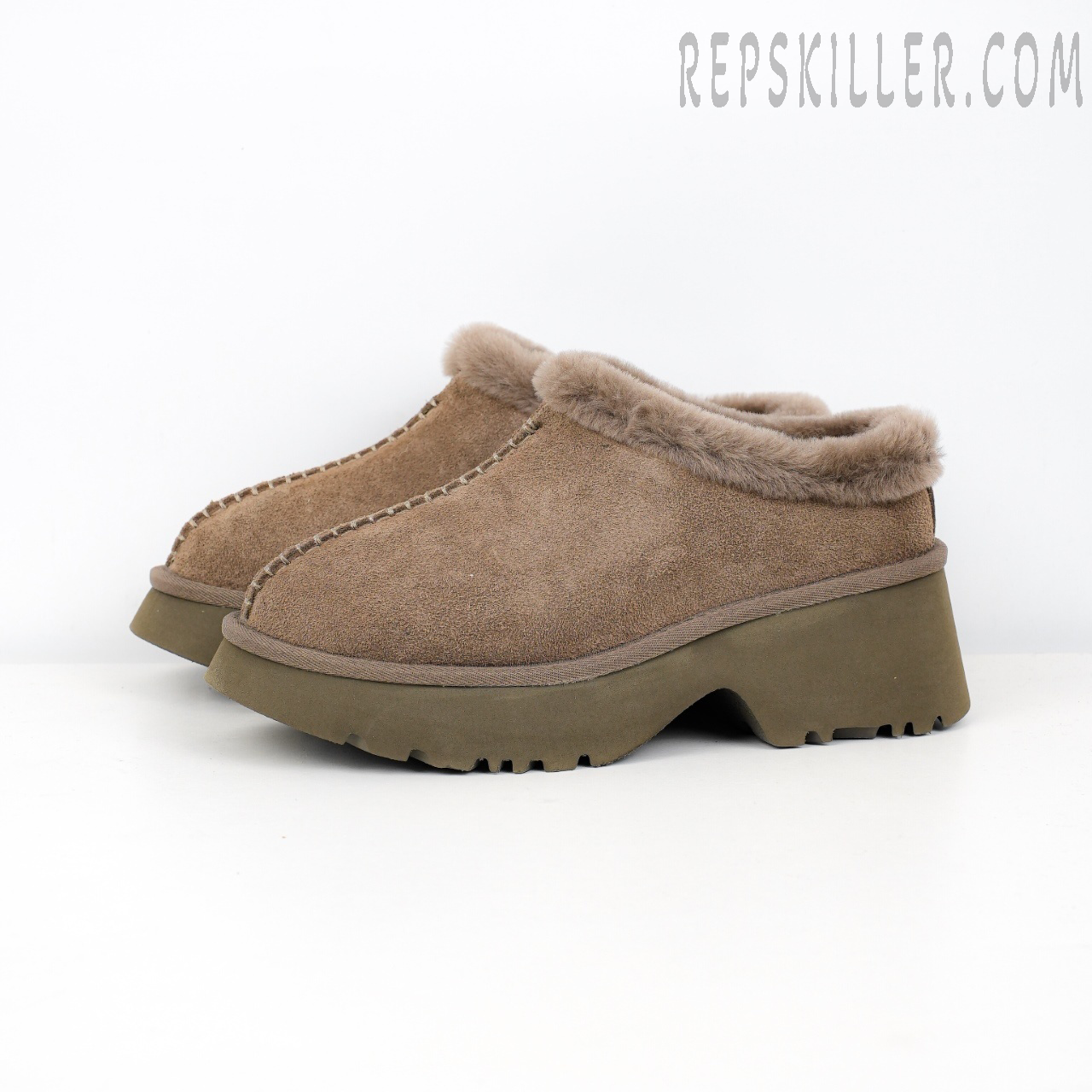 Wmns New Heights Cozy Clog Brown