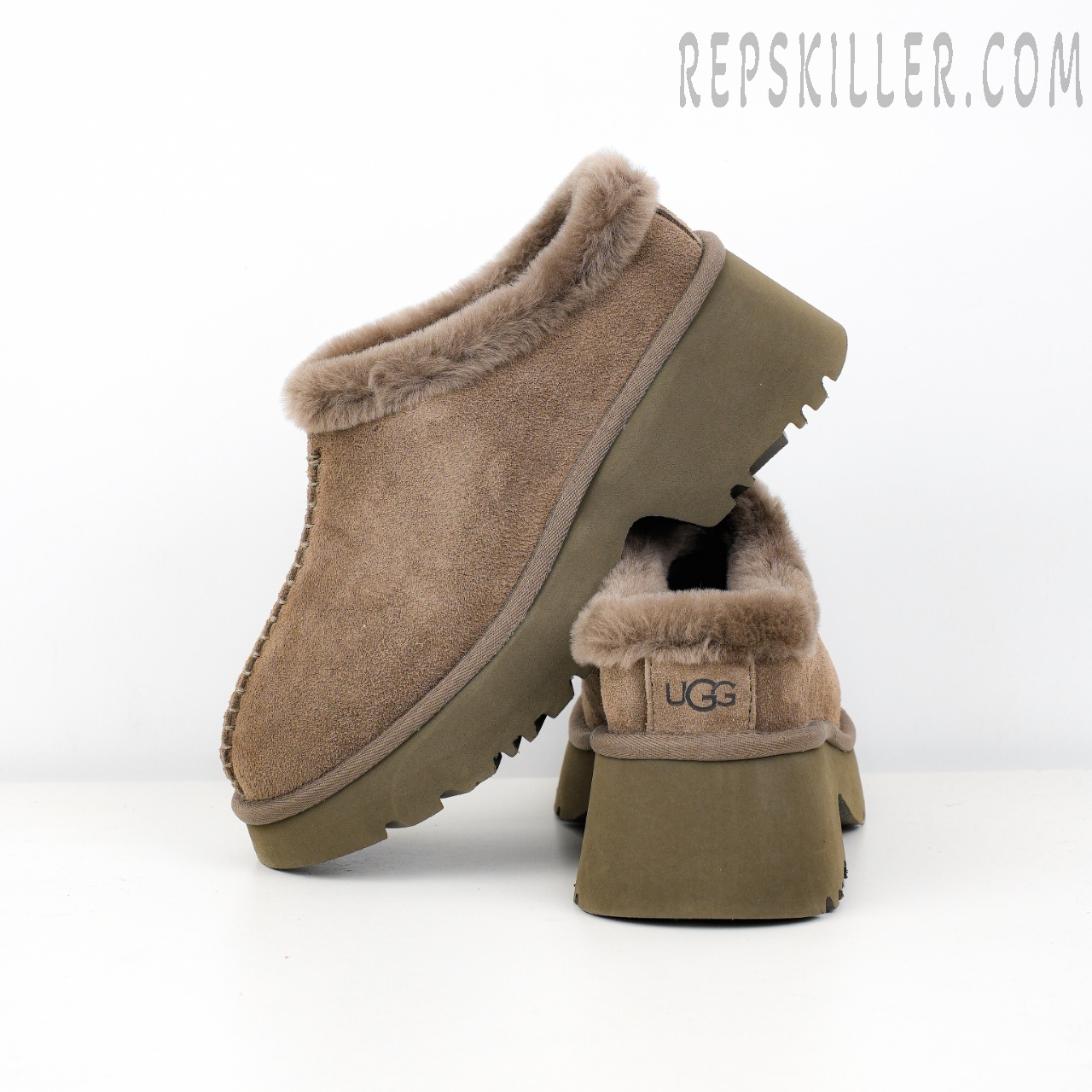 Wmns New Heights Cozy Clog Brown