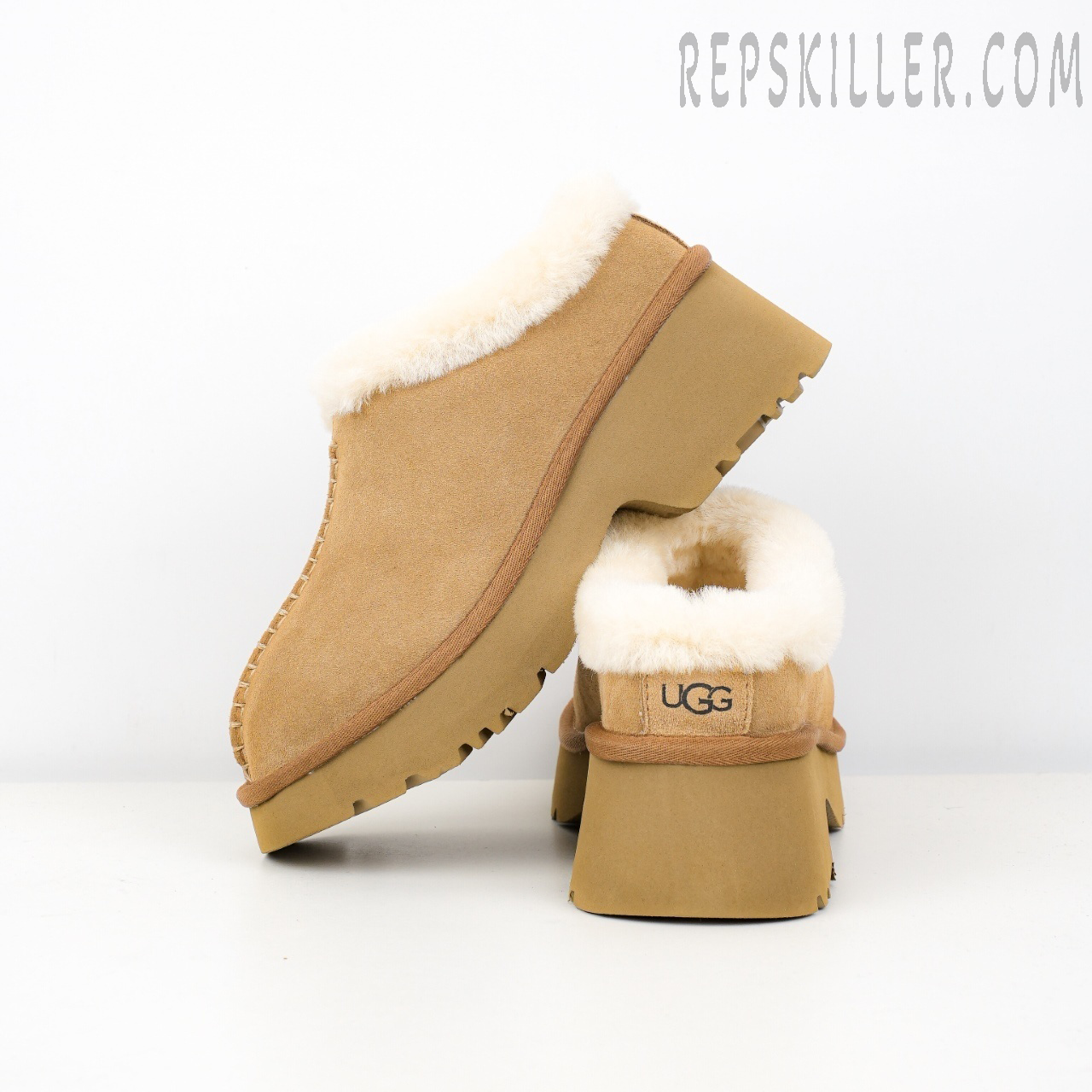 Wmns New Heights Cozy Clog Chestnut