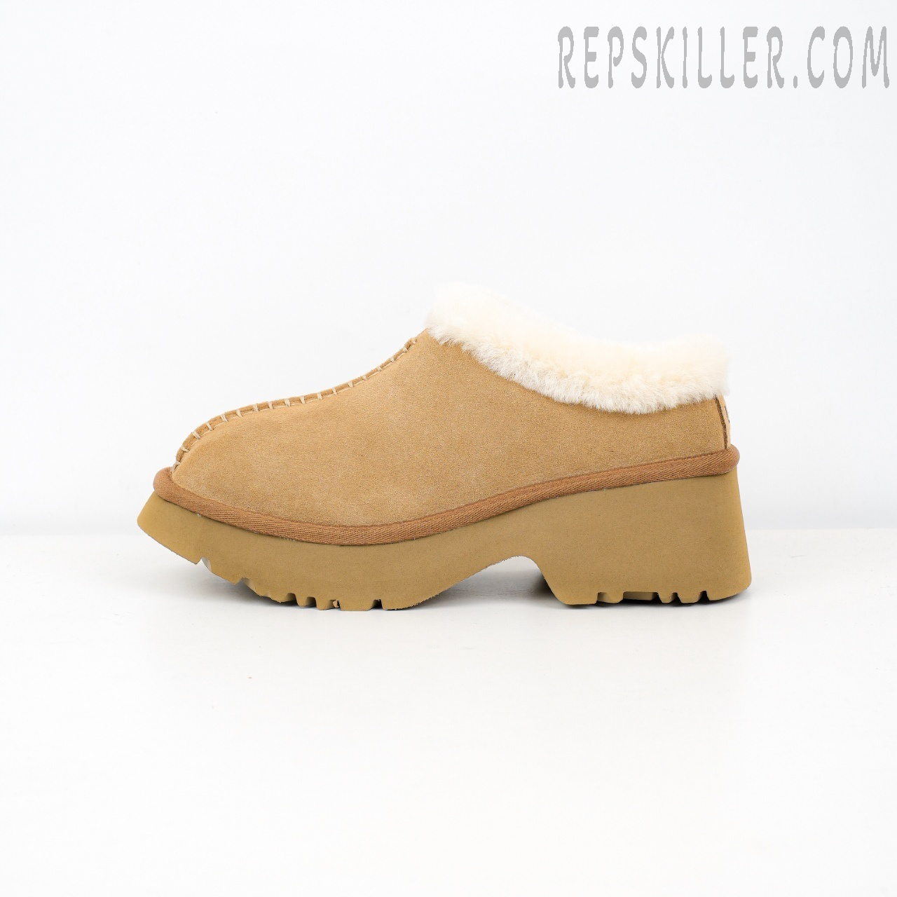 Wmns New Heights Cozy Clog Chestnut