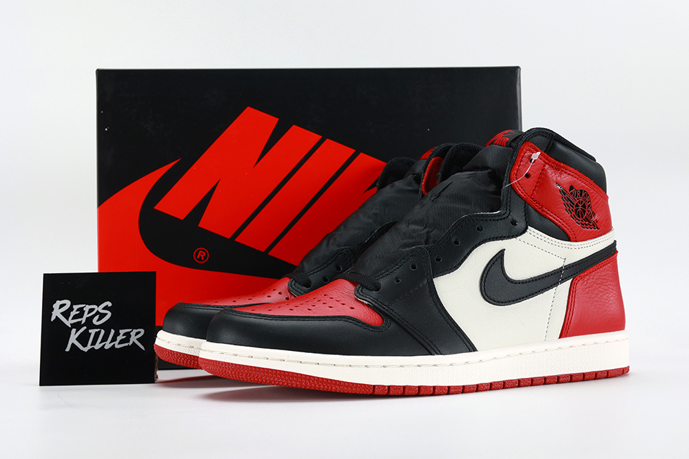 Air Jordan 1 Retro High Og Bg Bred Toe – Image 1 Air Jordan 1 Retro High OG BG 'Bred Toe' replica