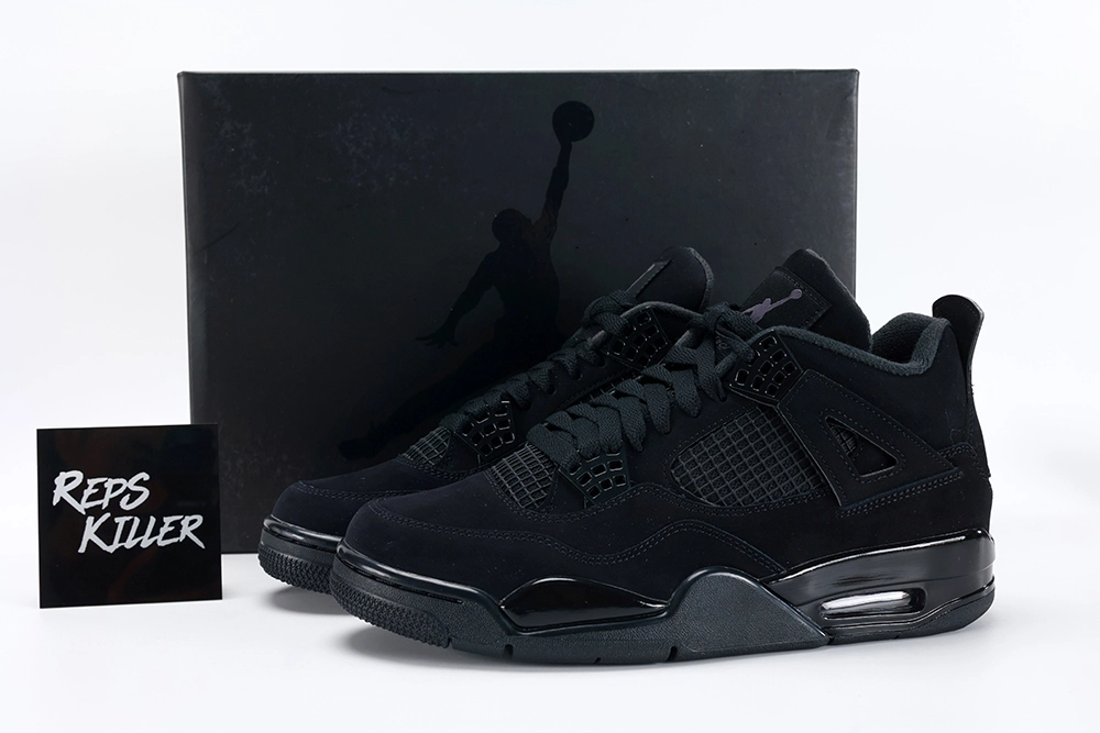 Air Jordan 4 Retro Black Cat 2020 – Image 1 Air Jordan 4 Retro Black Cat replica