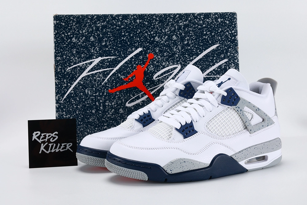 Air Jordan 4 Retro Midnight Navy – Image 1 Air Jordan 4 Retro Midnight Navy replica