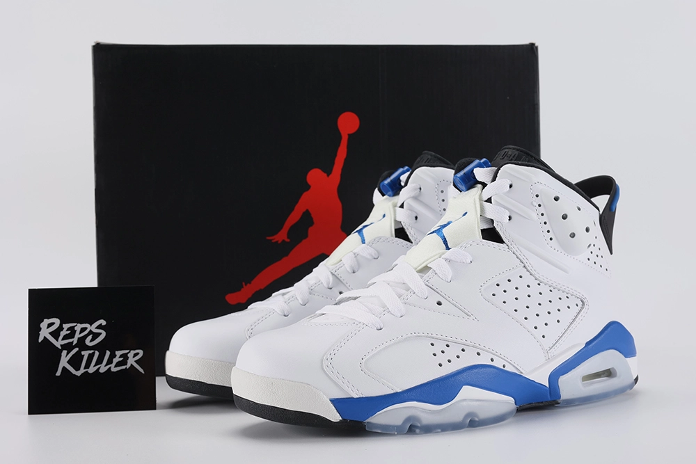 Air Jordan 6 Retro Sport Blue 2014 – Image 1 air-jordan-6-retro-'sport-blue'-replica