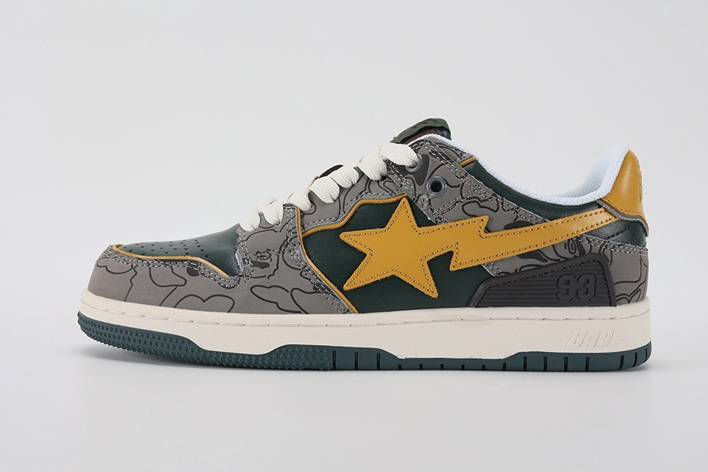 A Bathing Ape Sk8 Sta Low Green Camo Replica