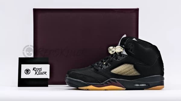 A Ma Mani&eacute;re x Air Jordan 5 Retro 'Black' Replica