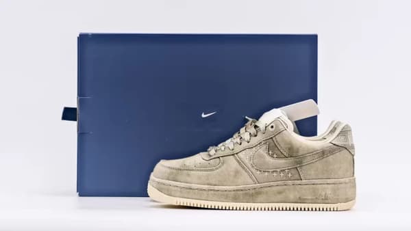 Air Force 1 07 Premium Nai Ke Olive Aura Replica – Image 1 Air Force 1 '07 Premium 'NAI-KE - Olive Aura' Replica