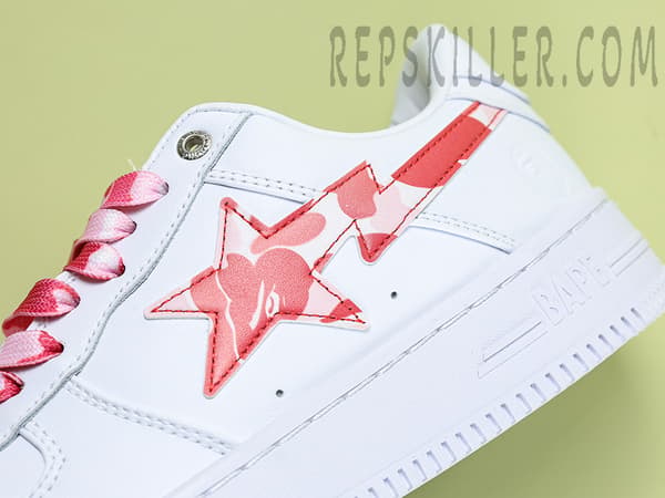 A Bathing Ape Bapesta Abc Camo Pink Low Sneakers