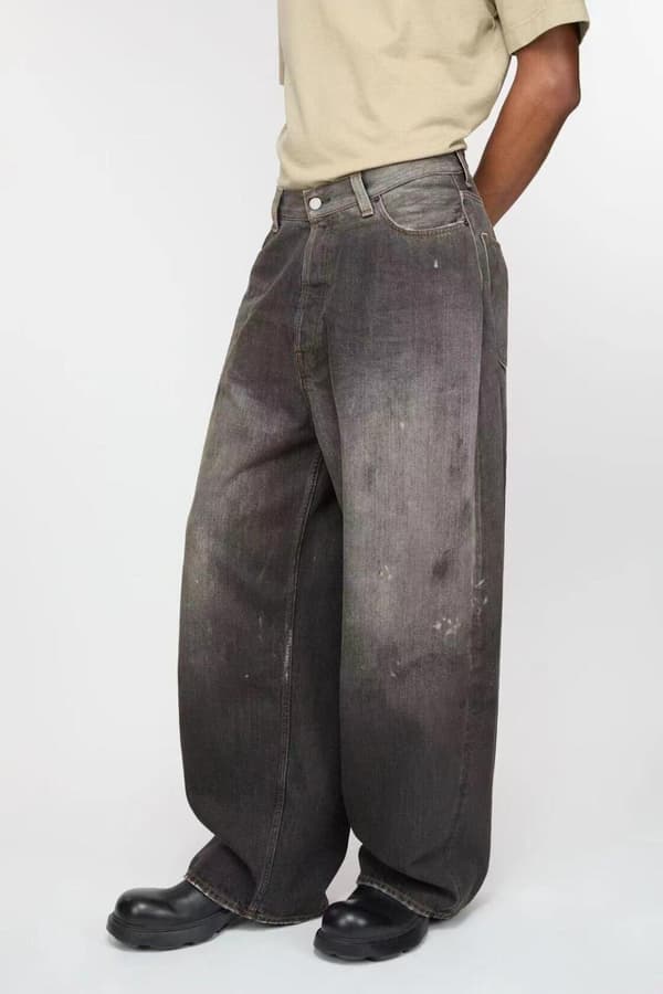 Acne Studios Paint Splatter Denim Pants