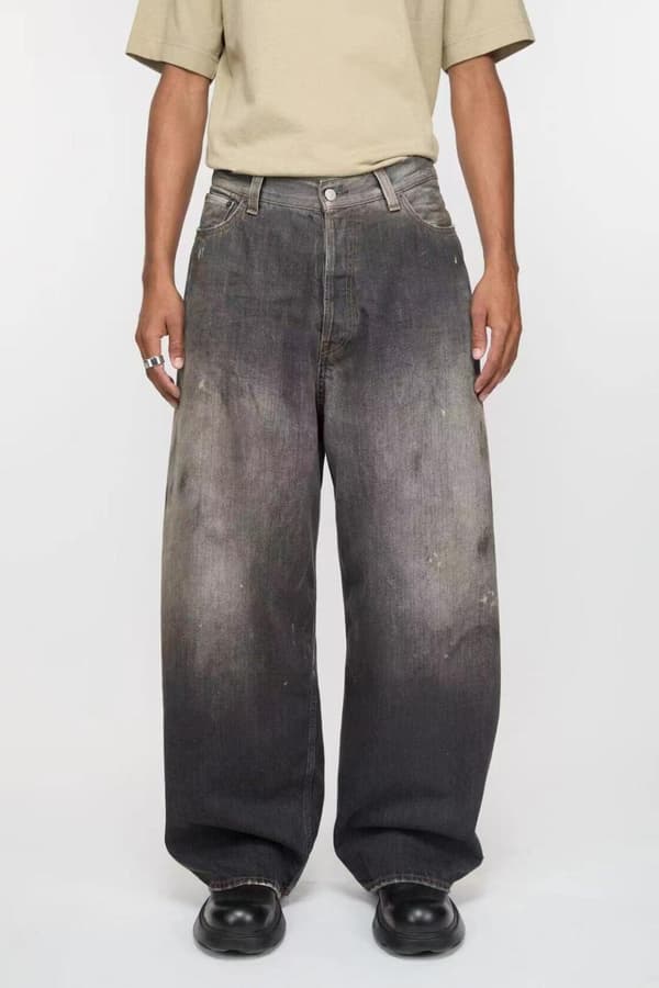 Acne Studios Paint Splatter Denim Pants