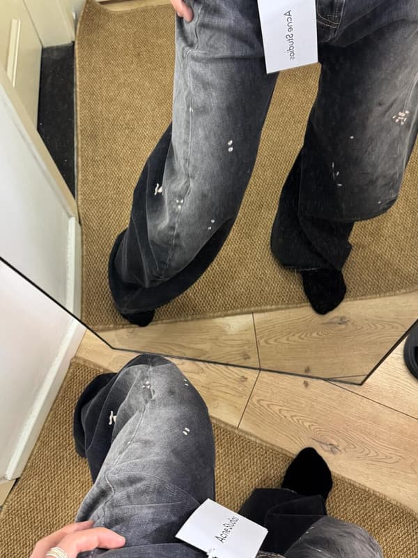 Acne Studios 2006M Paint Splatter Denim Jeans