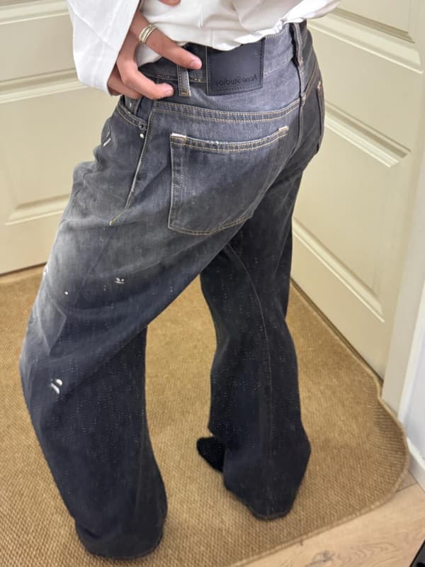 Acne Studios 2006M Paint Splatter Denim Jeans