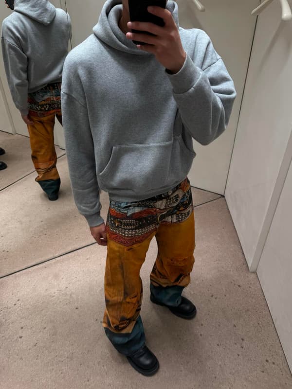 Acne Studios Multi Belt Pattern Denim Jeans