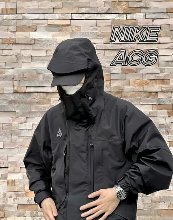 Acg Gore Tex Technical Hooded Shell Jacket Black – Image 1 Acg Gore Tex Technical Hooded Shell Jacket Black