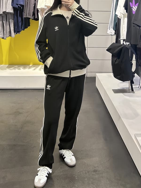 Adidas Trefoil Waffle Textured Jacket Black 2 – Image 3 Adidas Trefoil Waffle Textured Jacket Black 2