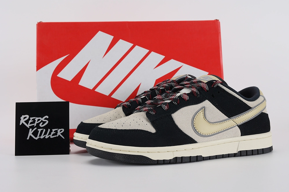 Dunk Low Lx Black Suede – Image 1 dunk-low-lx-'black-suede'-replica