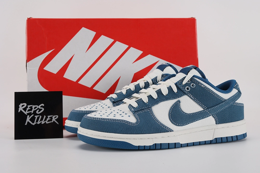 Dunk Low Se Sashiko Industrial Blue – Image 1 dunk-low-se-'sashiko-Industrial-blue'-replica