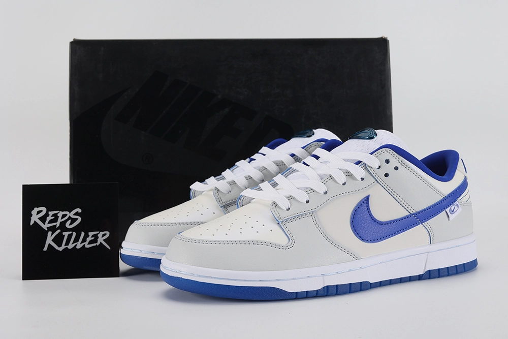 Dunk Low Worldwide Pack White Game Royal – Image 1 dunk-low-'worldwide-pack-white-game-royal'-replica