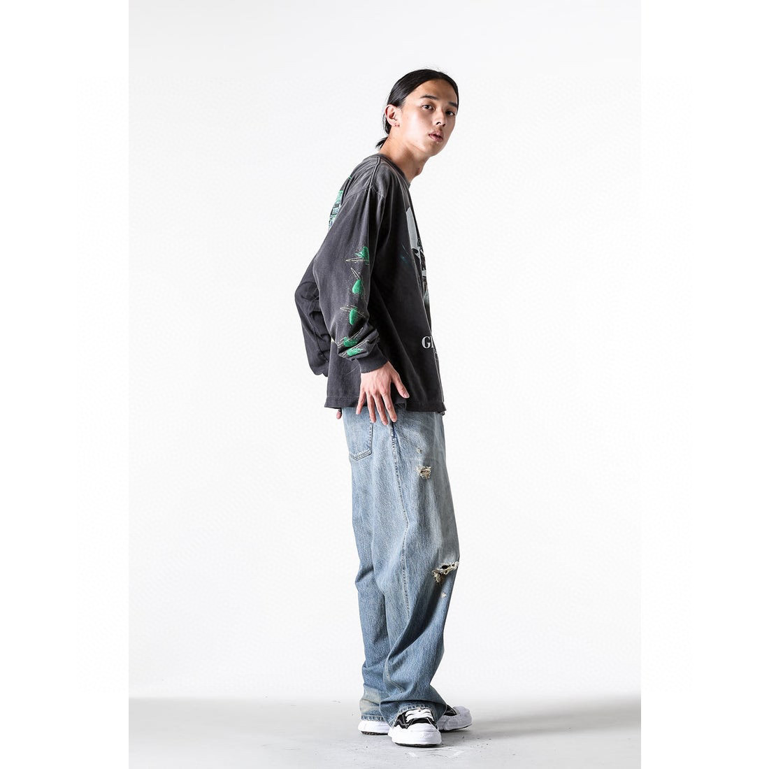 Saint Michael Motoko Bathtub Graphic Print Shirt &ndash; Image 7