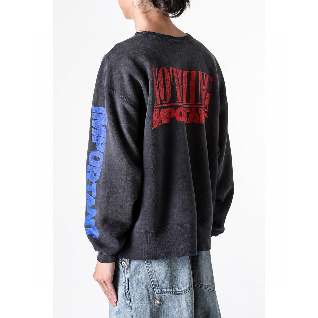 Saint Michael Holy Infant Tadpole Print Crewneck Sweatshirt &ndash; Image 5