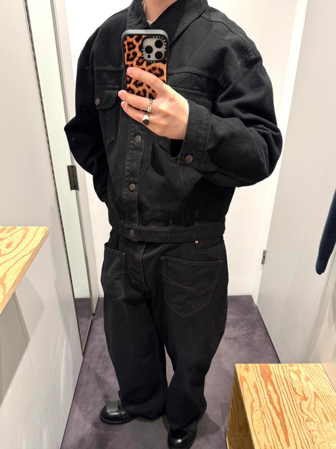 The Row Orson Black Denim Jacket – Image 1 The Row Orson Black Denim Jacket – Image 1