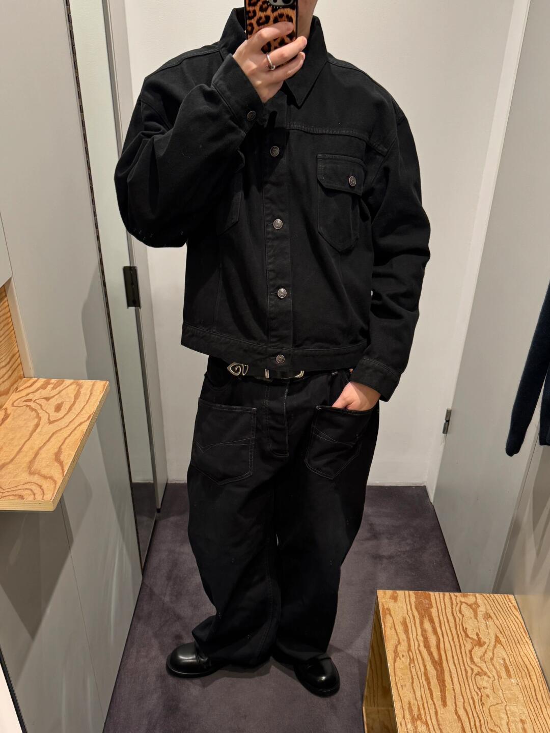 The Row Orson Black Denim Jacket – Image 4 The Row Orson Black Denim Jacket – Image 4