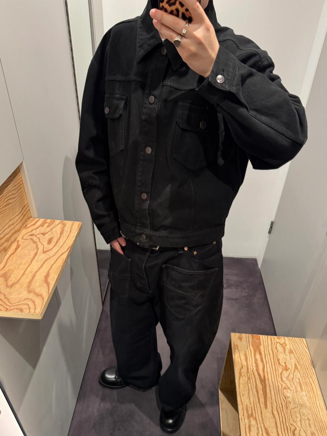 The Row Orson Black Denim Jacket – Image 6 The Row Orson Black Denim Jacket – Image 6