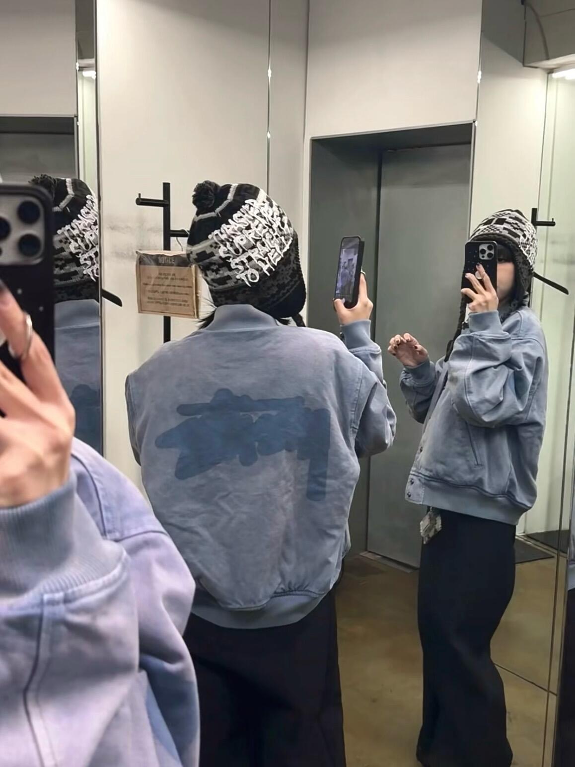 Stussy Blurred Graffiti Letter Print Jacket – Image 3 Stussy Blurred Graffiti Letter Print Jacket – Image 3