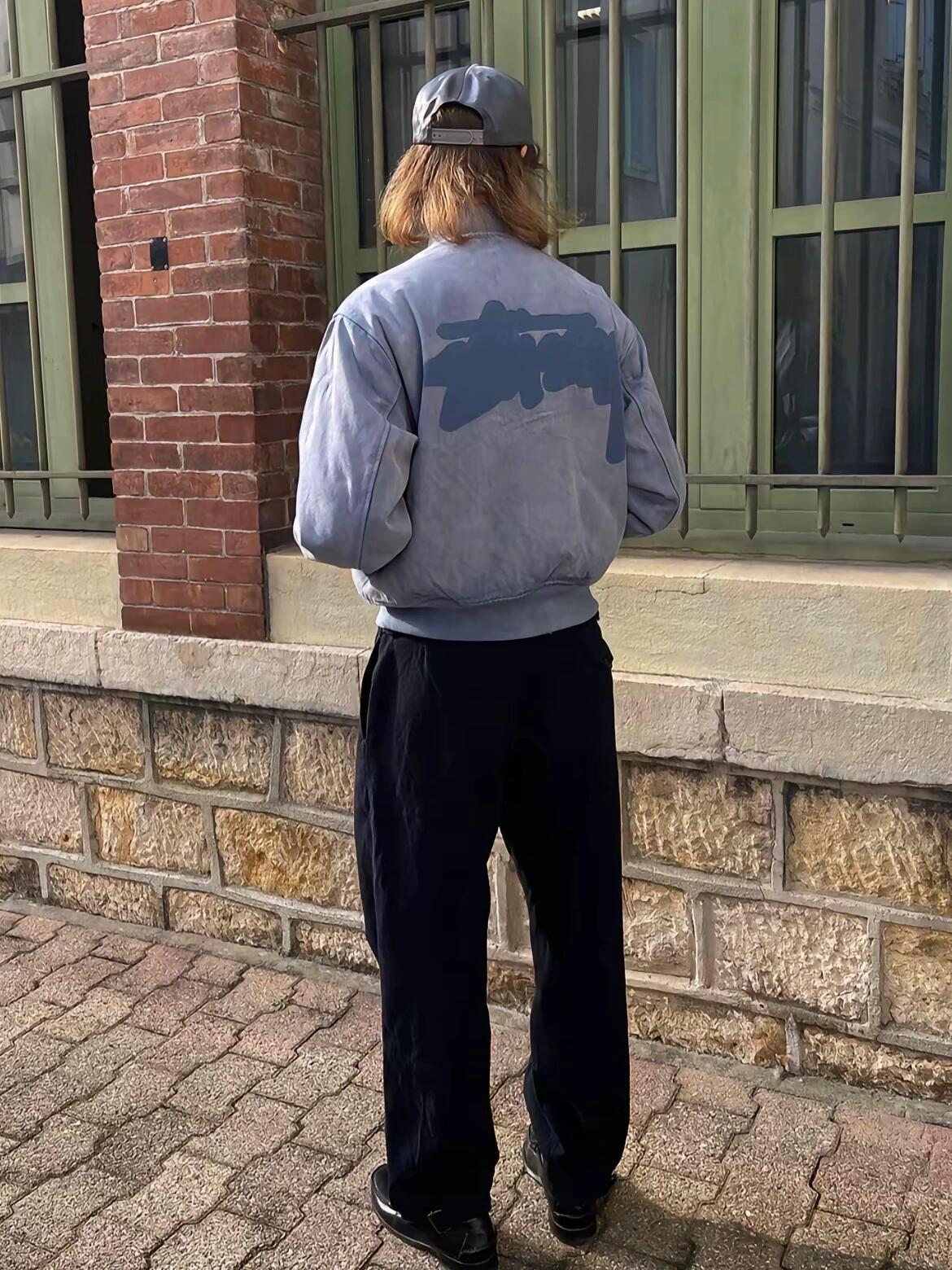 Stussy Blurred Graffiti Letter Print Jacket – Image 1 Stussy Blurred Graffiti Letter Print Jacket – Image 1