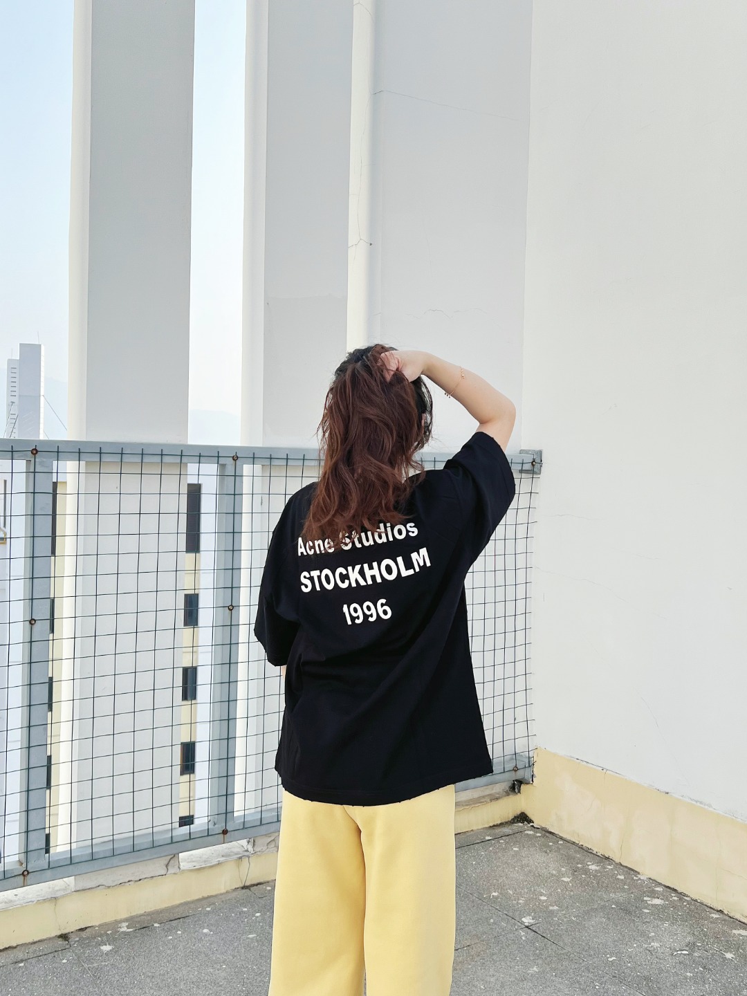 Acne Studios Back 1996 Silicone Letter Print Short Sleeve Shirt Black – Image 1 Acne Studios Back 1996 Silicone Letter Print Short Sleeve Shirt Black – Image 1