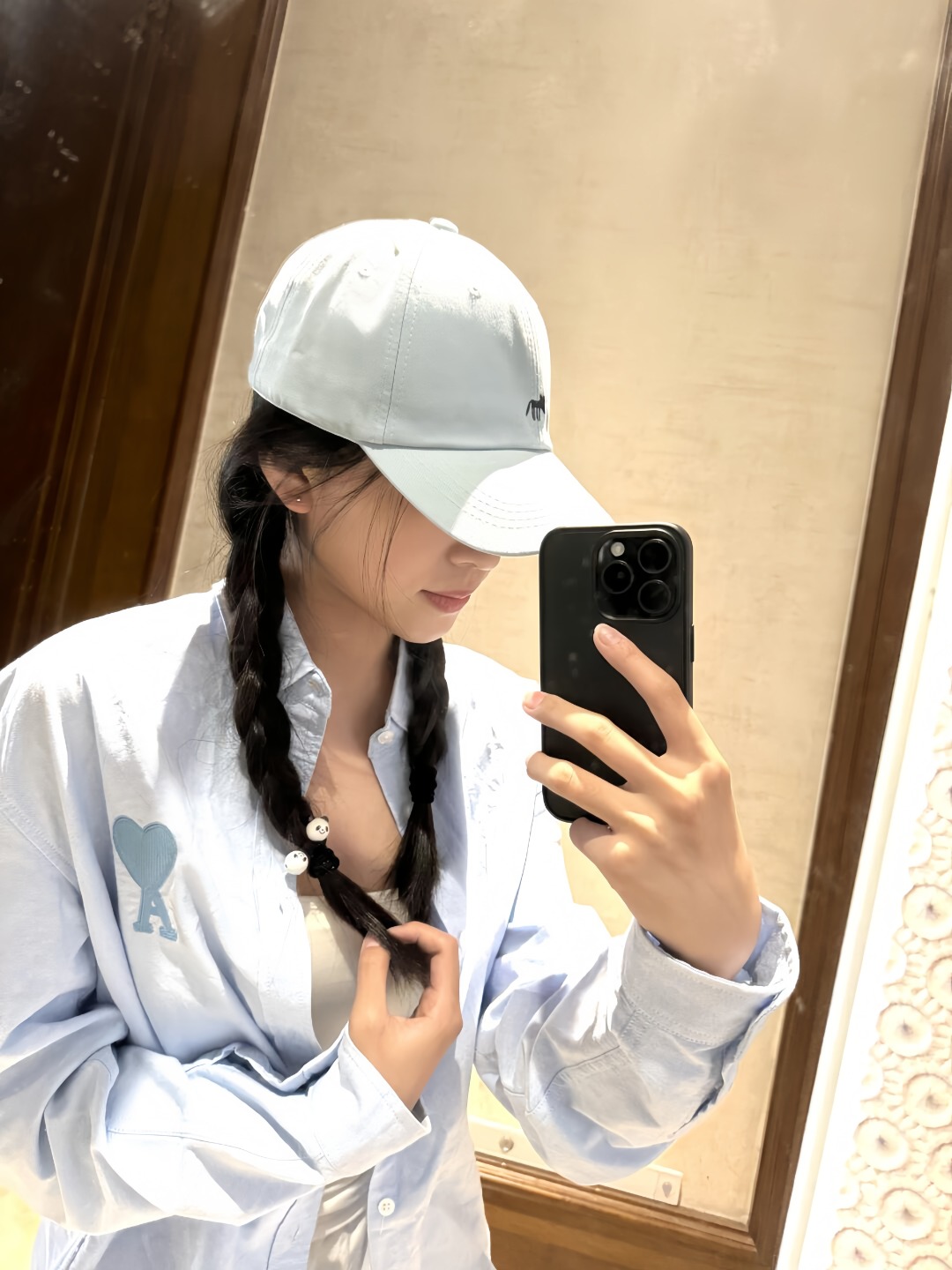 Ami Heart Logo Embroidered Shirt – Image 4 Ami Heart Logo Embroidered Shirt – Image 4