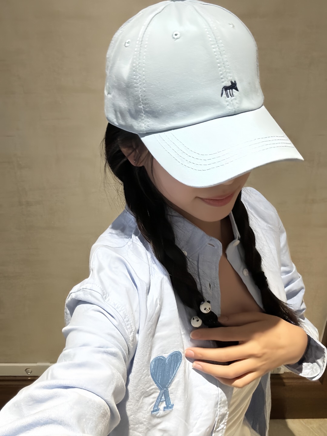 Ami Heart Logo Embroidered Shirt – Image 5 Ami Heart Logo Embroidered Shirt – Image 5