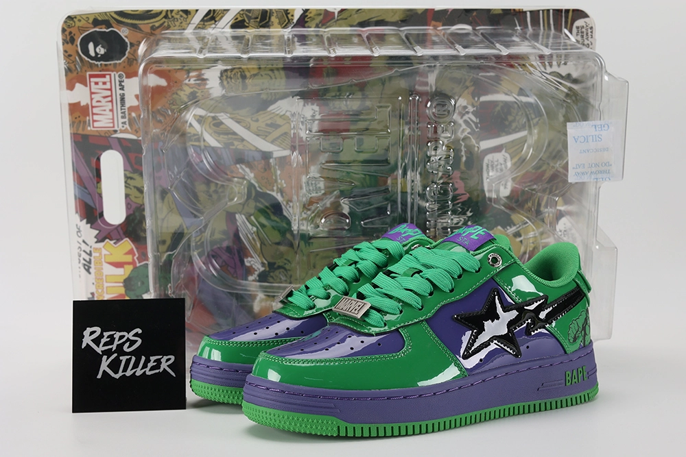 Marvel X Bapesta Hulk Replica