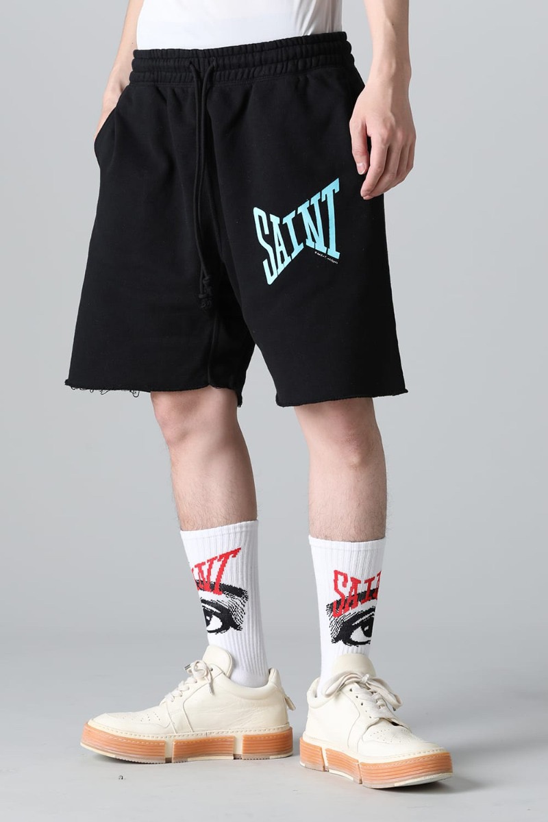 Saint Michael Street Font Print Shorts &ndash; Image 4
