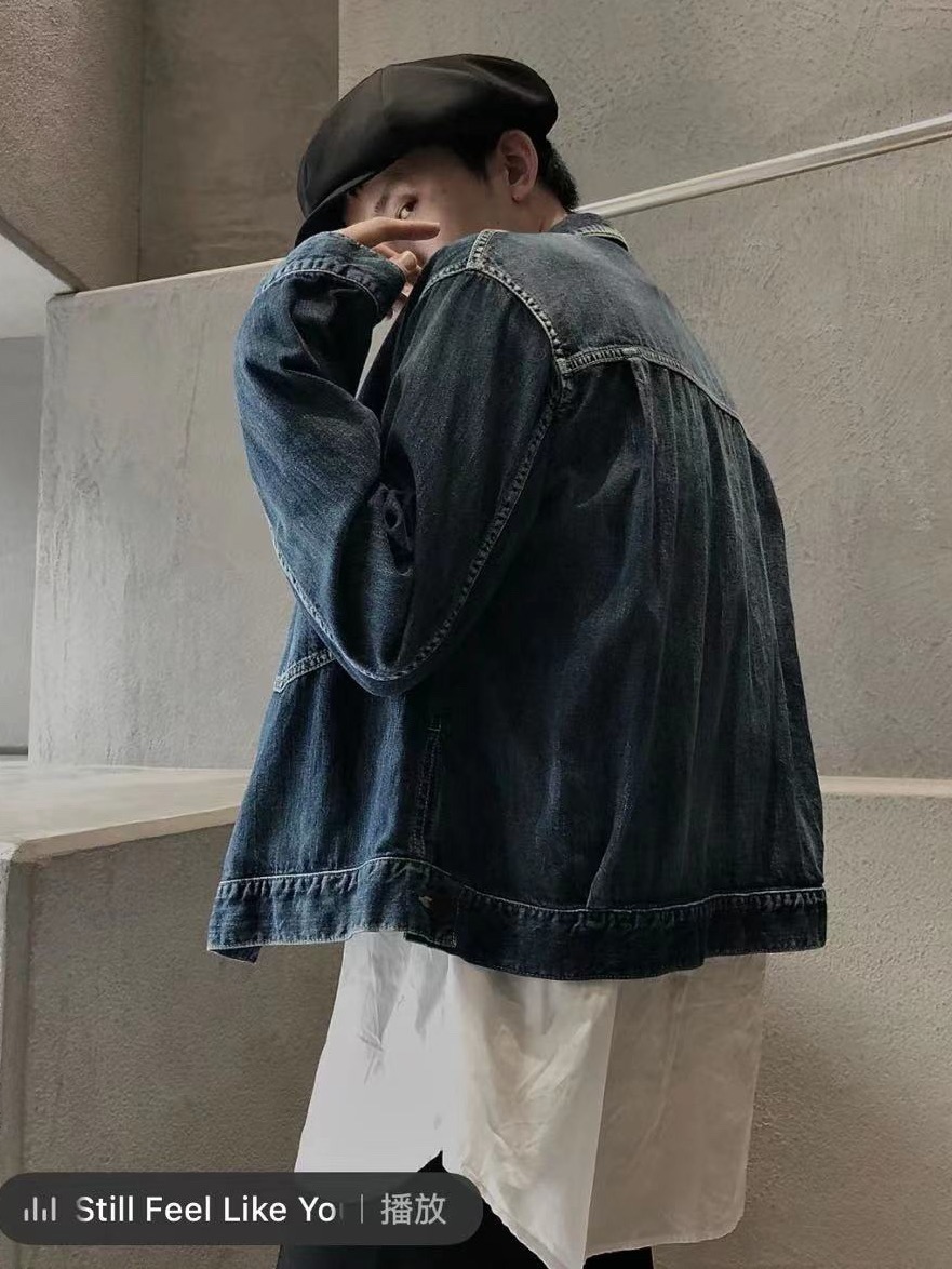 Y 3 Indigo Zip Up Denim Jacket By Yohji Yamamoto – Image 3 Y 3 Indigo Zip Up Denim Jacket By Yohji Yamamoto – Image 3