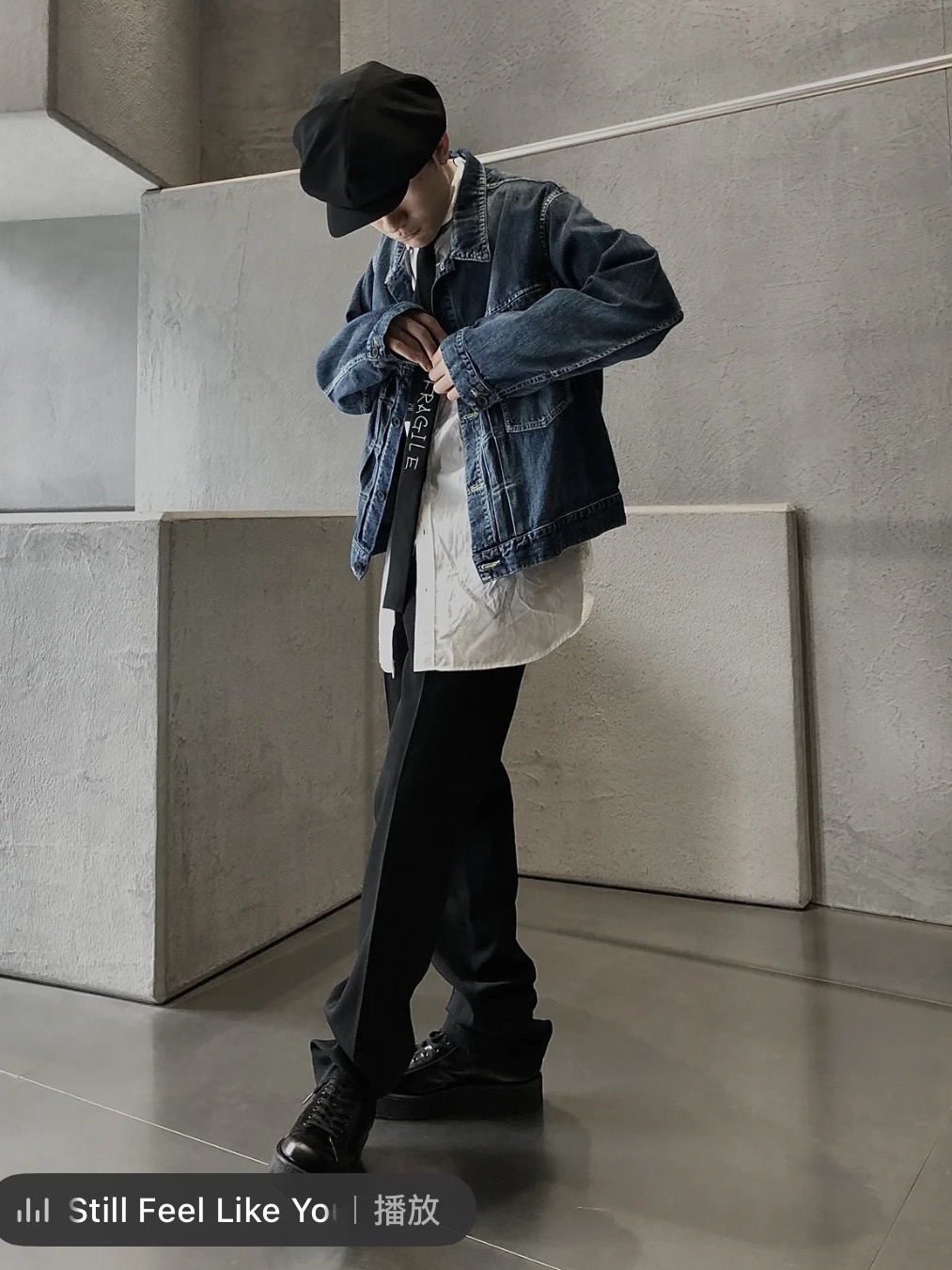 Y 3 Indigo Zip Up Denim Jacket By Yohji Yamamoto – Image 4 Y 3 Indigo Zip Up Denim Jacket By Yohji Yamamoto – Image 4