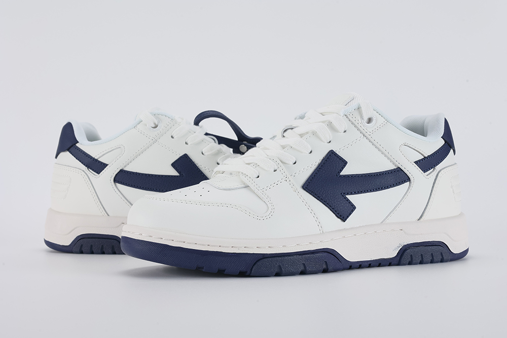 Off White Out Of Office White Navy Blue Replica