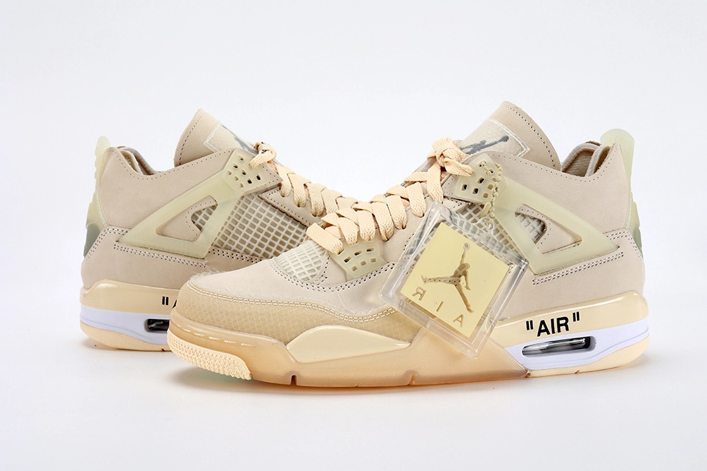 Off White X Air Jordan 4 Sp Sail