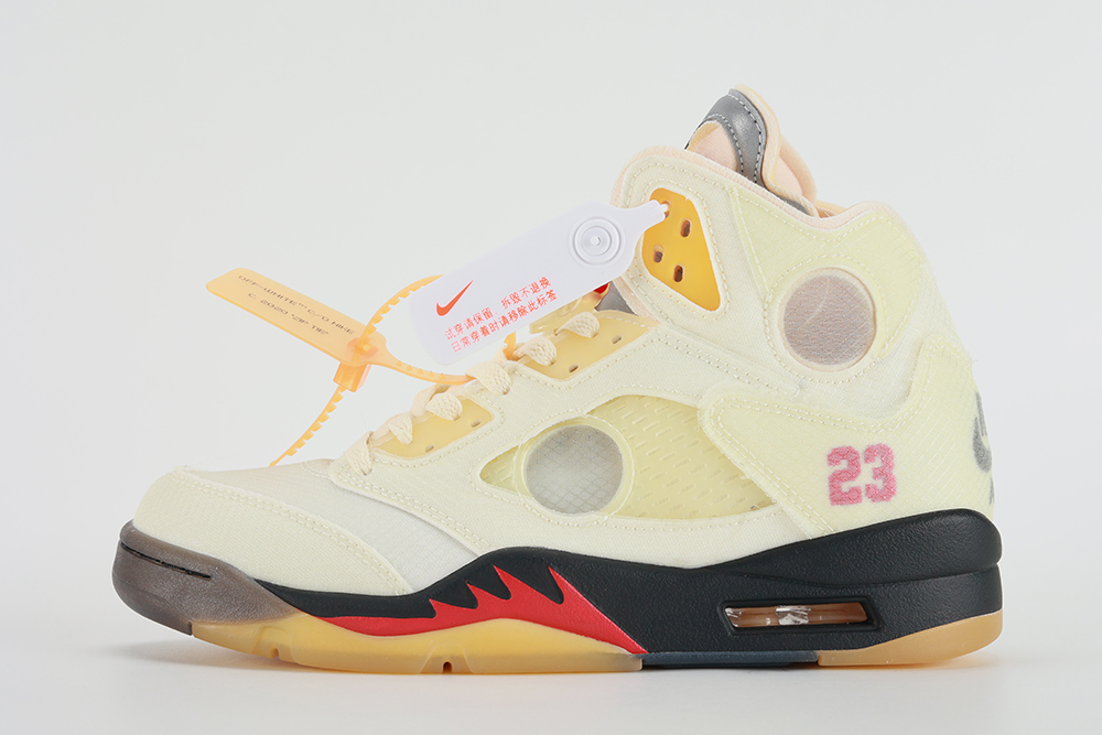 Off White X Air Jordan 5 Sp Sail Replica