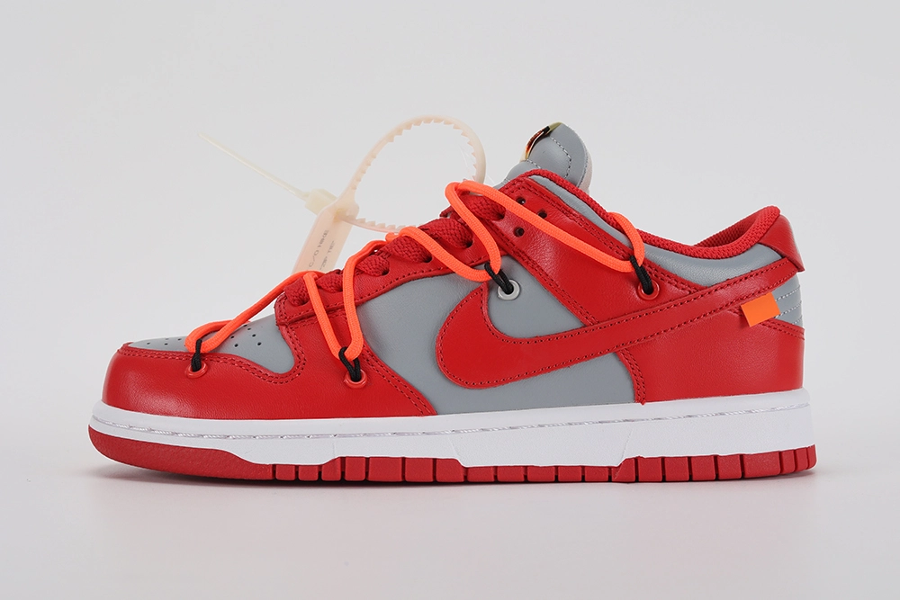 Off White X Dunk Low University Red – Image 3 off-white-x-dunk-low-'university red'-replica