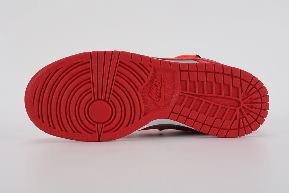 Off White X Dunk Low University Red – Image 4 off-white-x-dunk-low-'university red'-replica