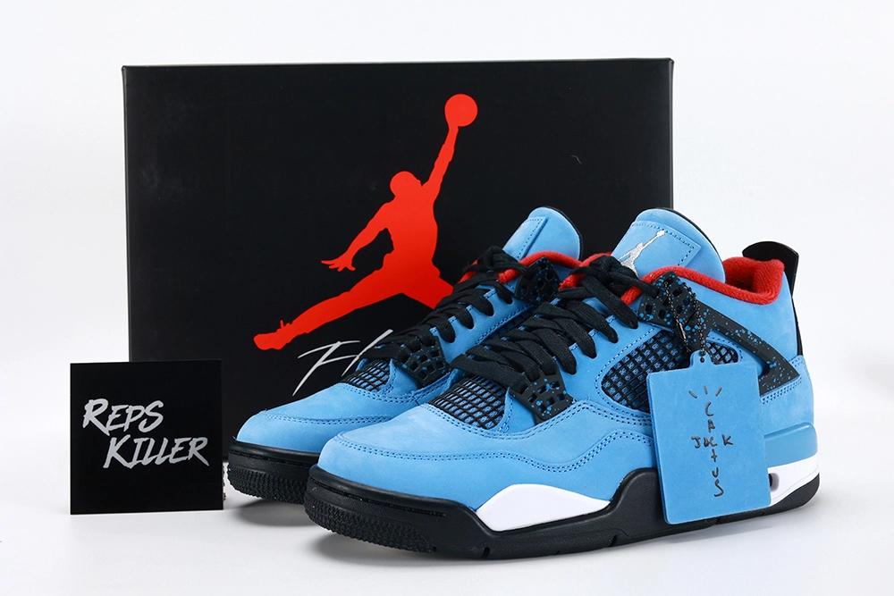 Travis Scott X Air Jordan 4 Retro Cactus Jack – Image 1 Travis Scott x Air Jordan 4 Retro 'Cactus Jack' replica