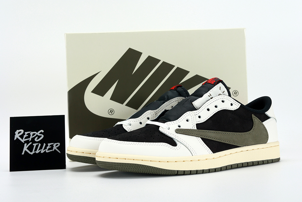 Travis Scott X Air Jordan 1 Low Og Ps Olive – Image 1 travis-scottxair-jordan-1-low-og-ps- 'olive'-replica (2)