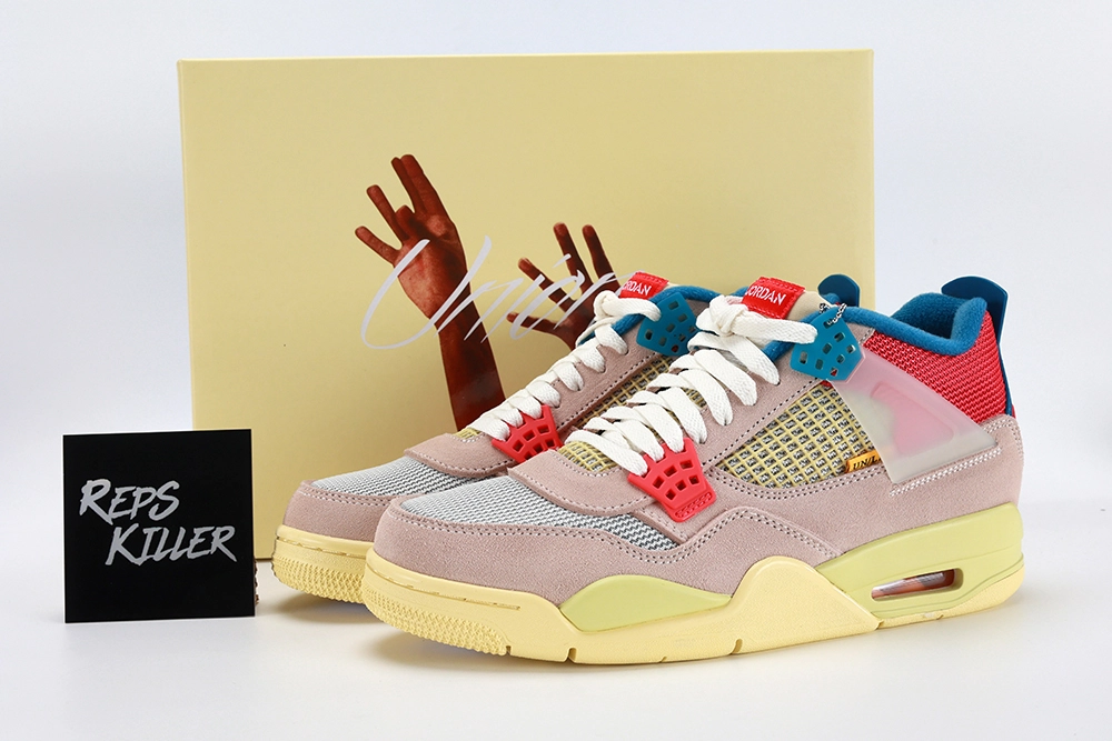 Union La X Air Jordan 4 Retro Guava Ice – Image 1 Union LA x Air Jordan 4 Retro Guava Ice Replica